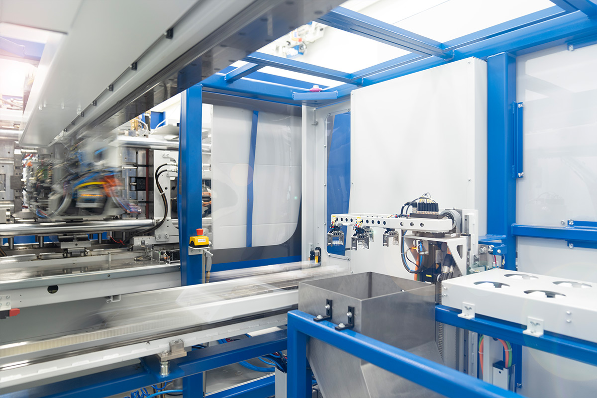 Petrischalen vollautomatische Produktion in Sekundenschnelle im ISO 8 Reinraum