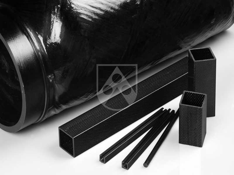 Durostone® filament wound part and pultruded profiles with Carbon fibre reinforcement (CFRP)